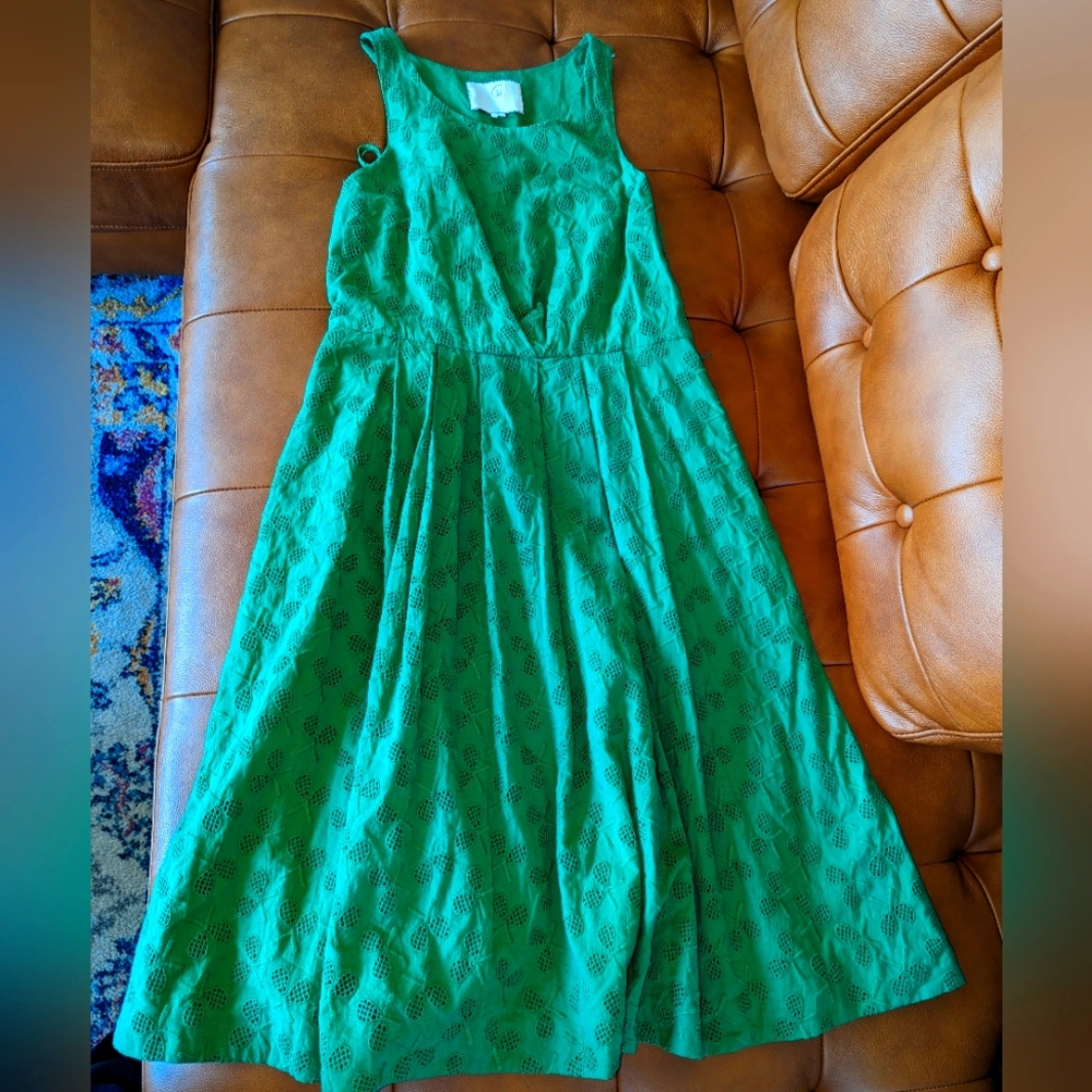 Anthropologie Midi Tennis Racket Dress